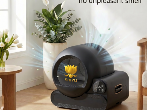OEM Smart Cat Litter Box Large 70L Automatic Self-Cleaning Cat Toilet with APP Control, Anti-Pinch Safety Protection & Multi-Cat Capacity