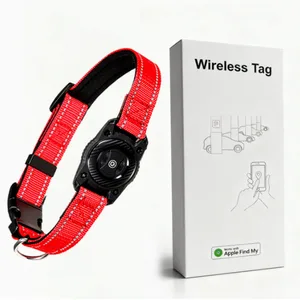 Dog GPS Tracker Apple Find My Certified IP68 Anti-Lost Waterproof Reflective Collar OEM