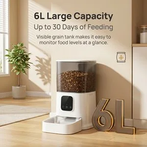 10L Large Gravity Auto Refill Dog Food Dispenser Storage Container Dry Kibble Airtight Feeder