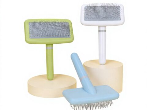 Stainless Steel Needle Pet Grooming Comb – Professional Slicker Brush for Dogs and Cats | Pet Hair Remover & Deshedding Tool