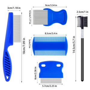 Premium Stainless Steel Pet Grooming & Flea Comb Set: Ultimate Tear Stain Remover and Parasite Eradication Tool