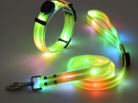Rechargeable LED Dog Collar – Adjustable Luminous Safety Collar for Night Walking, Training and Pet Visibility