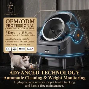 8L Open Design Smart Self Cleaning Cat Litter Box App Control Anti Pinch for Wholesalers