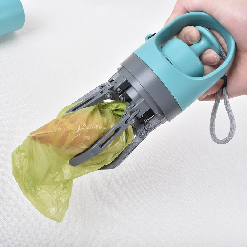 Foldable Dog Poop Scooper with Built-in Bag Dispenser – Portable Claw-Style Pet Waste Picker for Hygienic Outdoor Cleanup