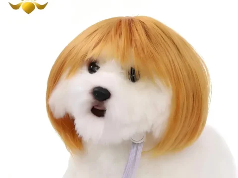 Funny Pet Dog Wig for Dogs – Creative Pet Costume Accessory for Parties, Festivals, Photoshoots, and Social Media Content