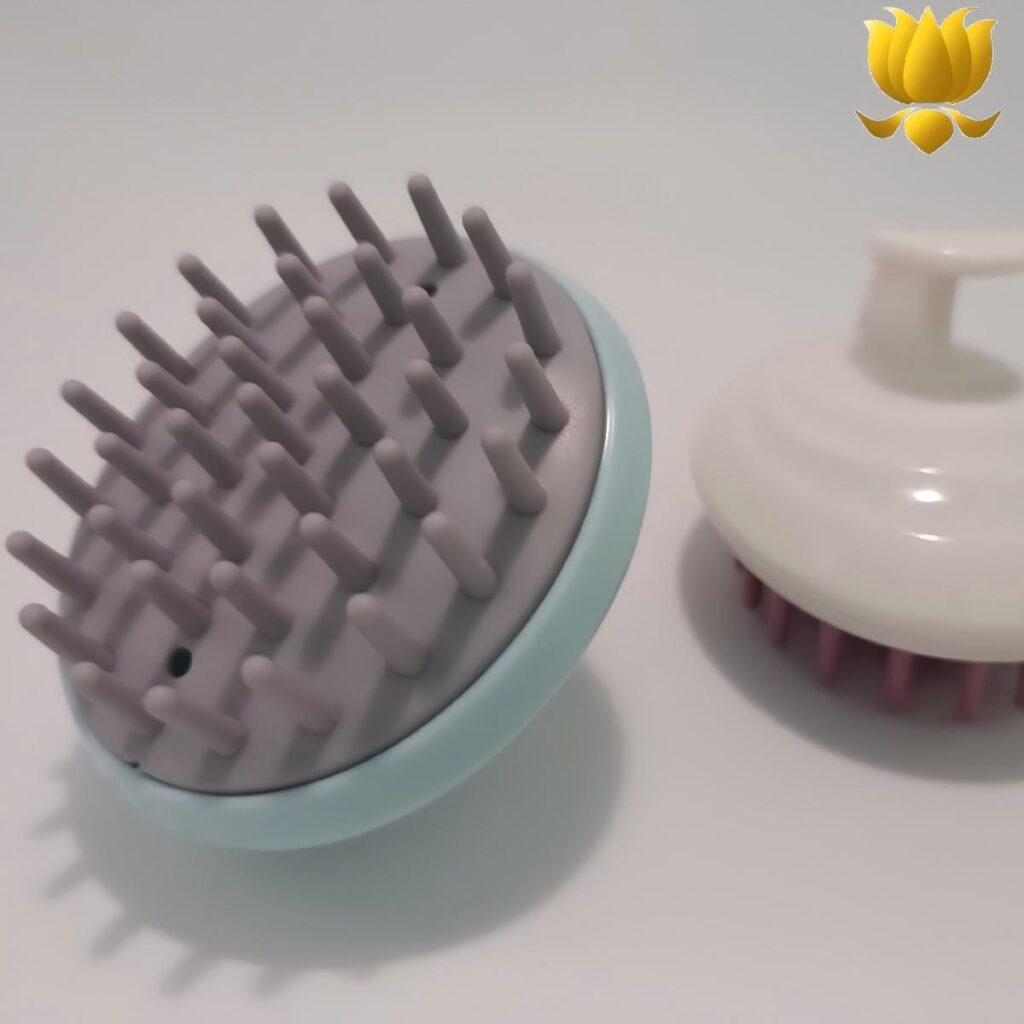 Soft Shampoo Brush Scalp Massage Hair Washing Brush – Gentle Silicone Scalp Scrubber for Healthy Hair Care