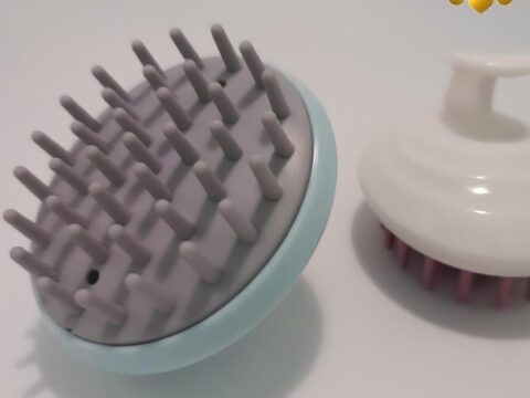 Soft Shampoo Brush Scalp Massage Hair Washing Brush – Gentle Silicone Scalp Scrubber for Healthy Hair Care