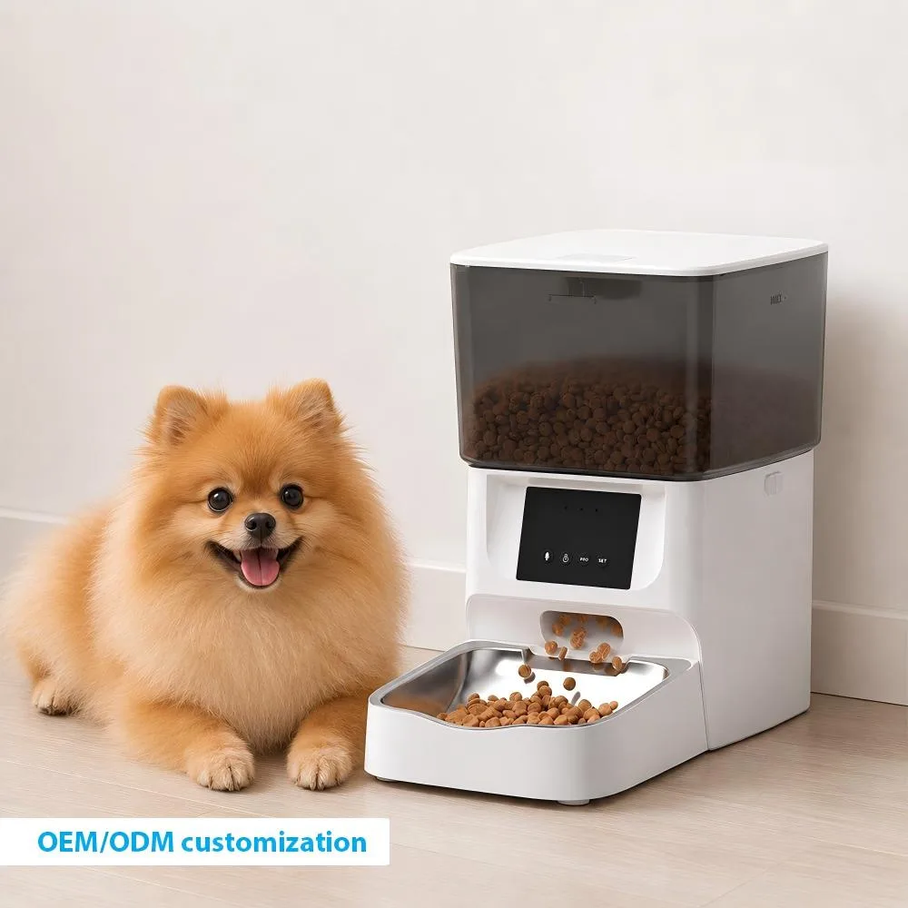 Premium Smart App-Controlled Automatic Pet Feeder – 4L Capacity with Dual Power & Anti-Jam Technology