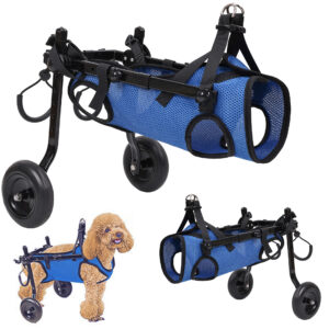 Premium Assistive Dog Stroller & Foldable Auxiliary Cart (20kg Capacity)