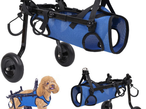 Premium Assistive Dog Stroller & Foldable Auxiliary Cart (20kg Capacity)