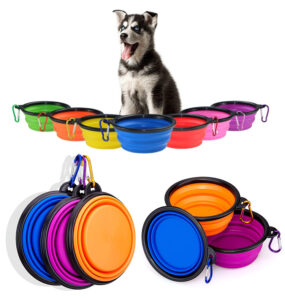 Premium Wholesale 350ml Collapsible Travel Pet Bowl | TPE & ABS Foldable Food and Water Dispenser
