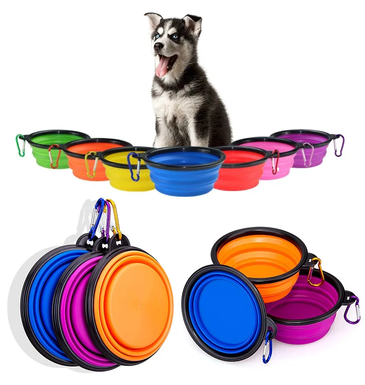 Premium Wholesale 350ml Collapsible Travel Pet Bowl | TPE & ABS Foldable Food and Water Dispenser