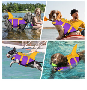 Premium Adjustable 600D Oxford Dog Life Jacket & Reflective Pet Safety Vest