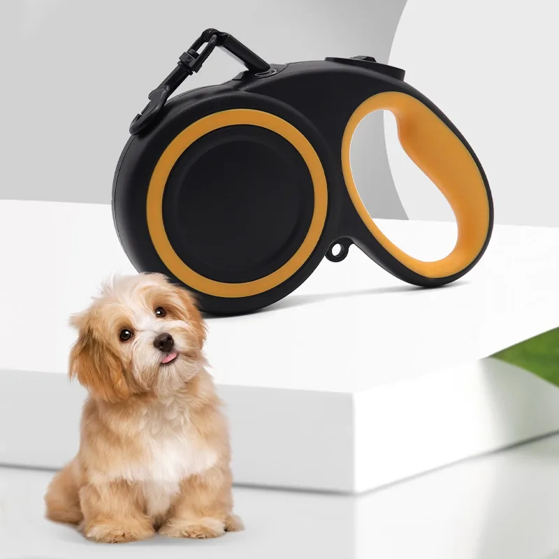 Automatic Retractable Nylon Pet Leash – 3m & 5m Reflective Dog Walking Leash with Ergonomic Handle