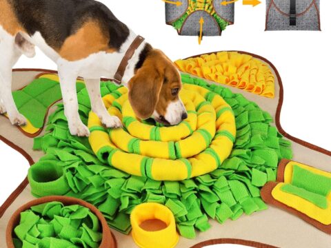 Snuffle Mat for Dogs Large Breed – Interactive Puzzle Dog Food Mat for Slow Feeding & Mental Enrichment