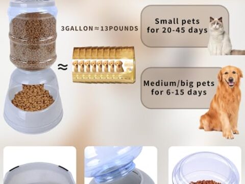 Automatic Dog Feeder 3 Gallon Gravity Pet Food Dispenser for Large Dogs – OEM & Wholesale