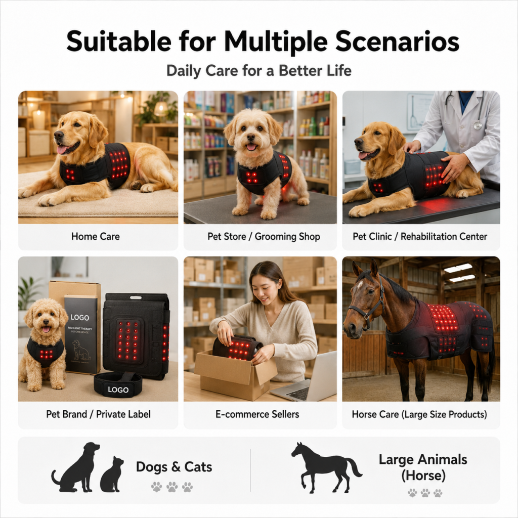 Custom Red Light Care Body Massager for Dogs & Cats