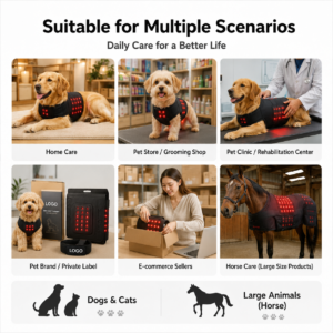 Custom Red Light Care Body Massager for Dogs & Cats