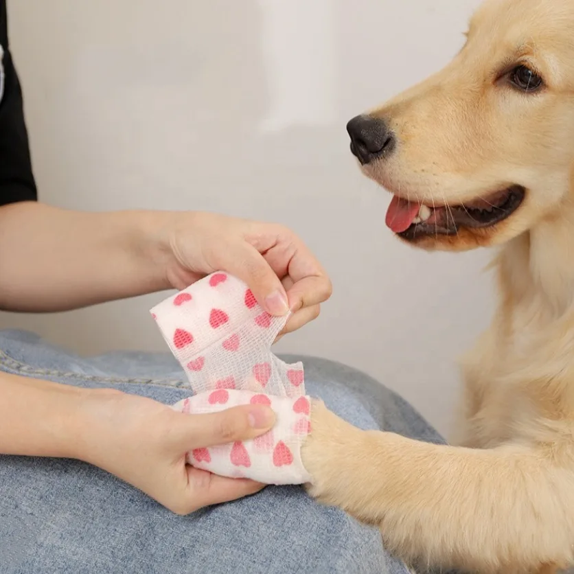 Bitter Bandage for Dogs – Self-Adhesive Bitter Pet Bandage for Wound Protection and Anti-Licking Care