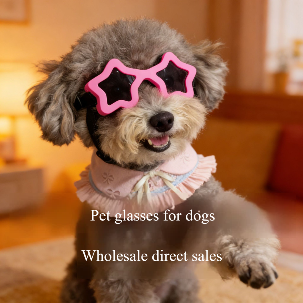 Star Shape Dog Sunglasses UV Protection – Wholesale Pet Eyewear for Outdoor Sports, Travel & Fashion