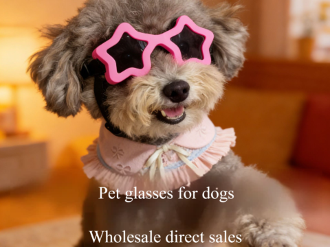 Star Shape Dog Sunglasses UV Protection – Wholesale Pet Eyewear for Outdoor Sports, Travel & Fashion