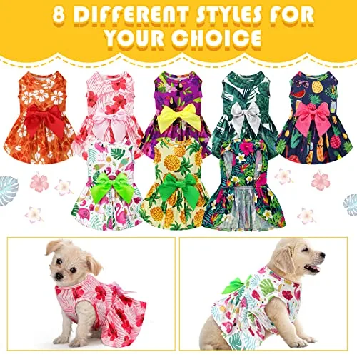 CuteBone Puppy Sundress Pet Outfit Summer Dog Mesh Dress Fashion Design for Small Dogs & Girl Cats