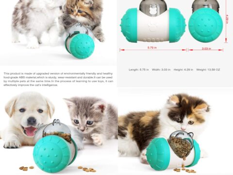 Dogs and Cats Food Dispensing Toy Ball – Interactive Puzzle Slow Feeder Tumbler Pet Toy for Wholesale & OEM