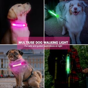 Solid Pattern LED Light-Up Dog Collar Cover TPU Detachable Flashing Lights Accessory – Wholesale Customizable Pet Safety Collar Decoration for B2B Buyers